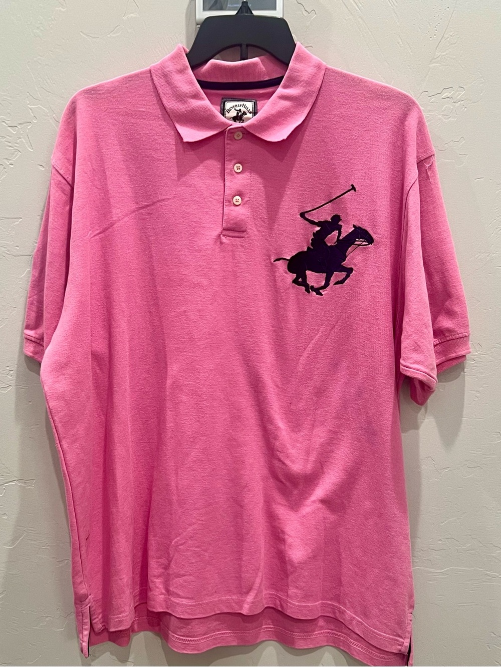 Polo Ralph Lauren Shirt Men’s XXL Pink Short Sleeve Big Pony #3 2XL Preppy